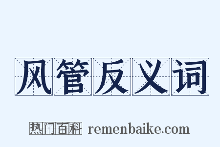 风管反义词是什么意思的图片